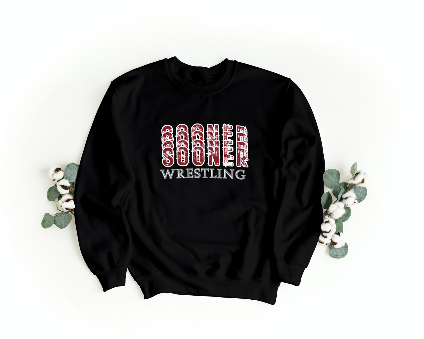 OU Sooner Wrestling Stacked Tshirt, sweatshirt