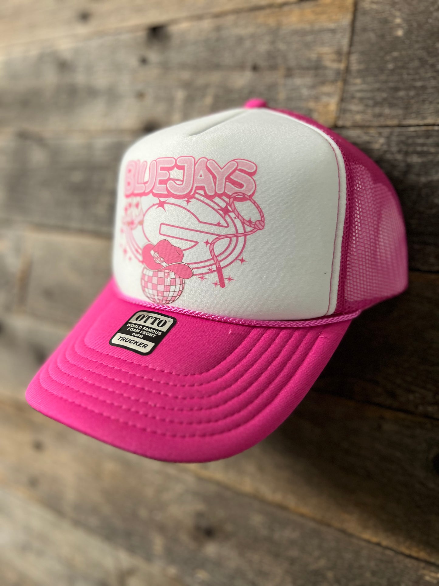 Pink Guthrie Bluejay Foam Trucker| Pink Week Snap back