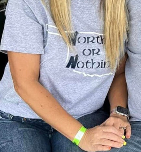 North or Nothing with Oklahoma outline tshirt