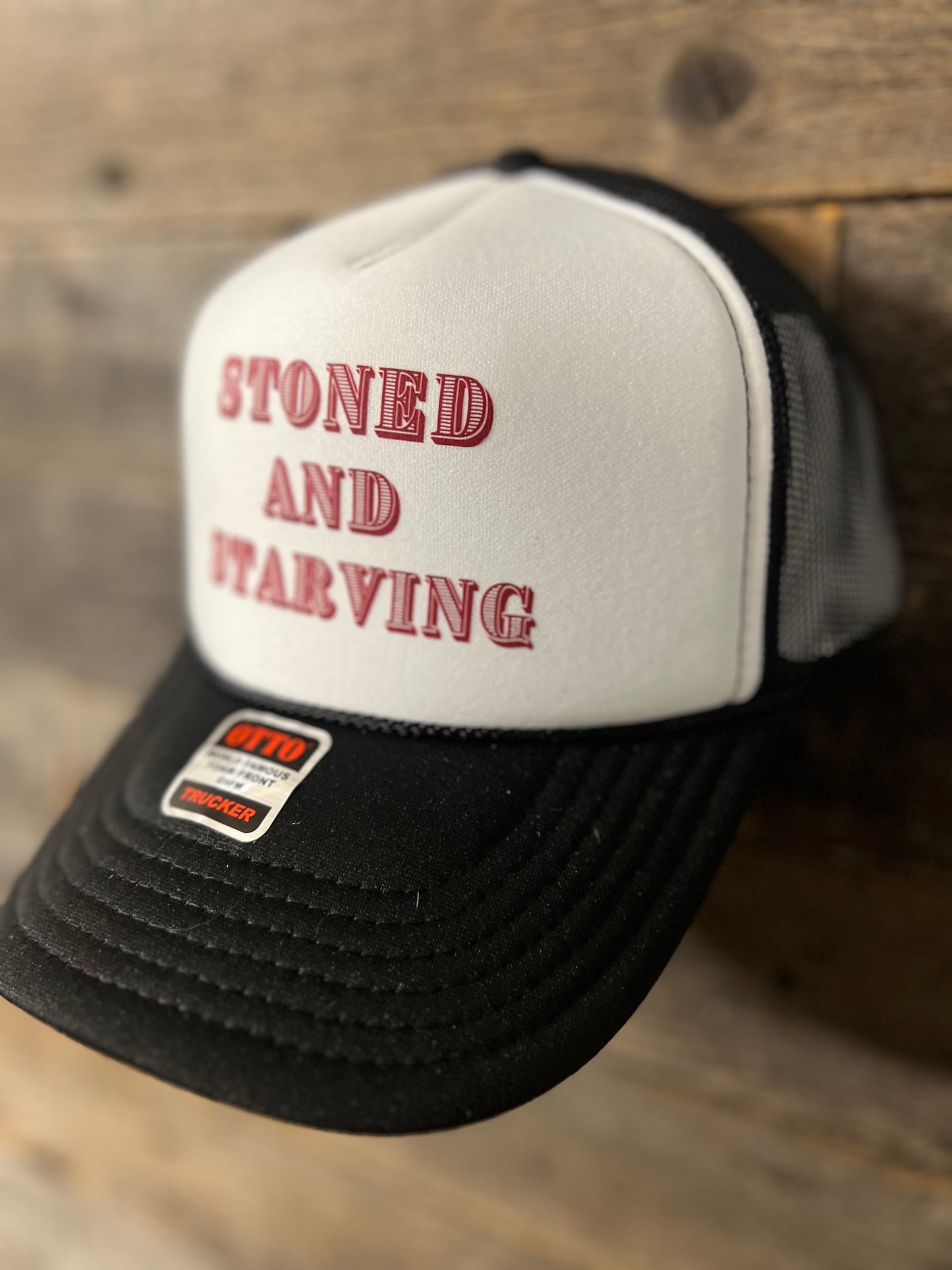 Stoned and Starving Foam Trucker hat