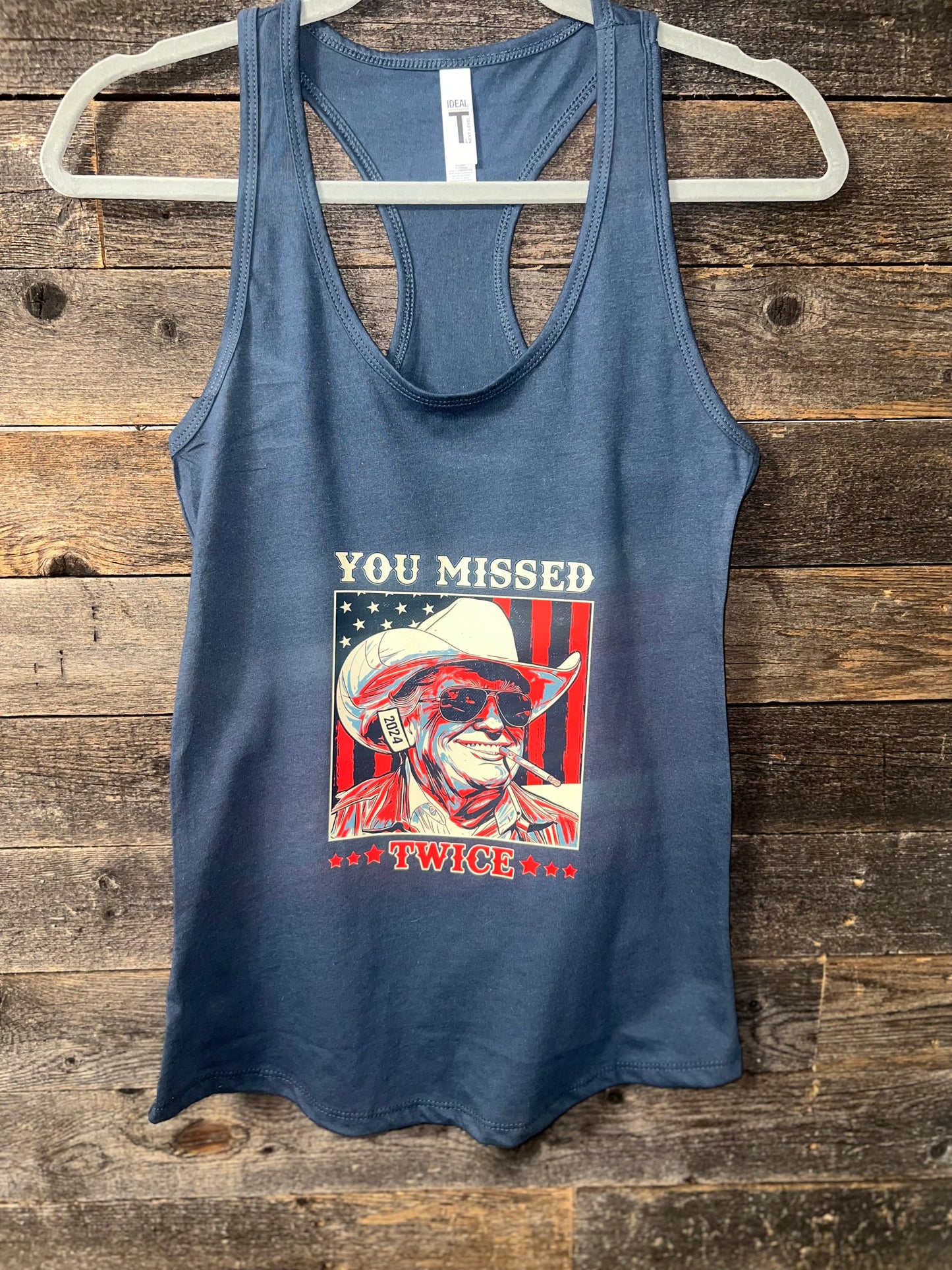 Trump You Missed Twice Tshirt or Tank