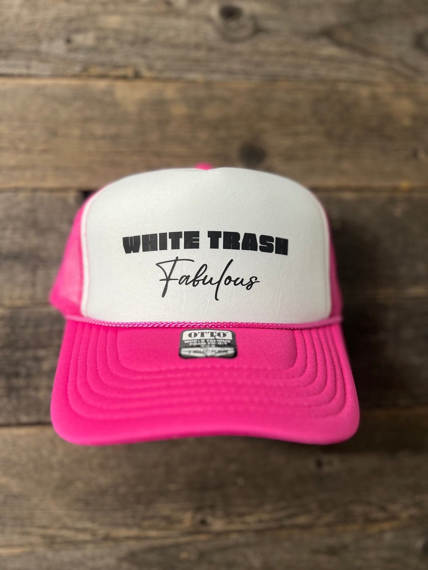 White Trash Fabulous Foam Trucker hat