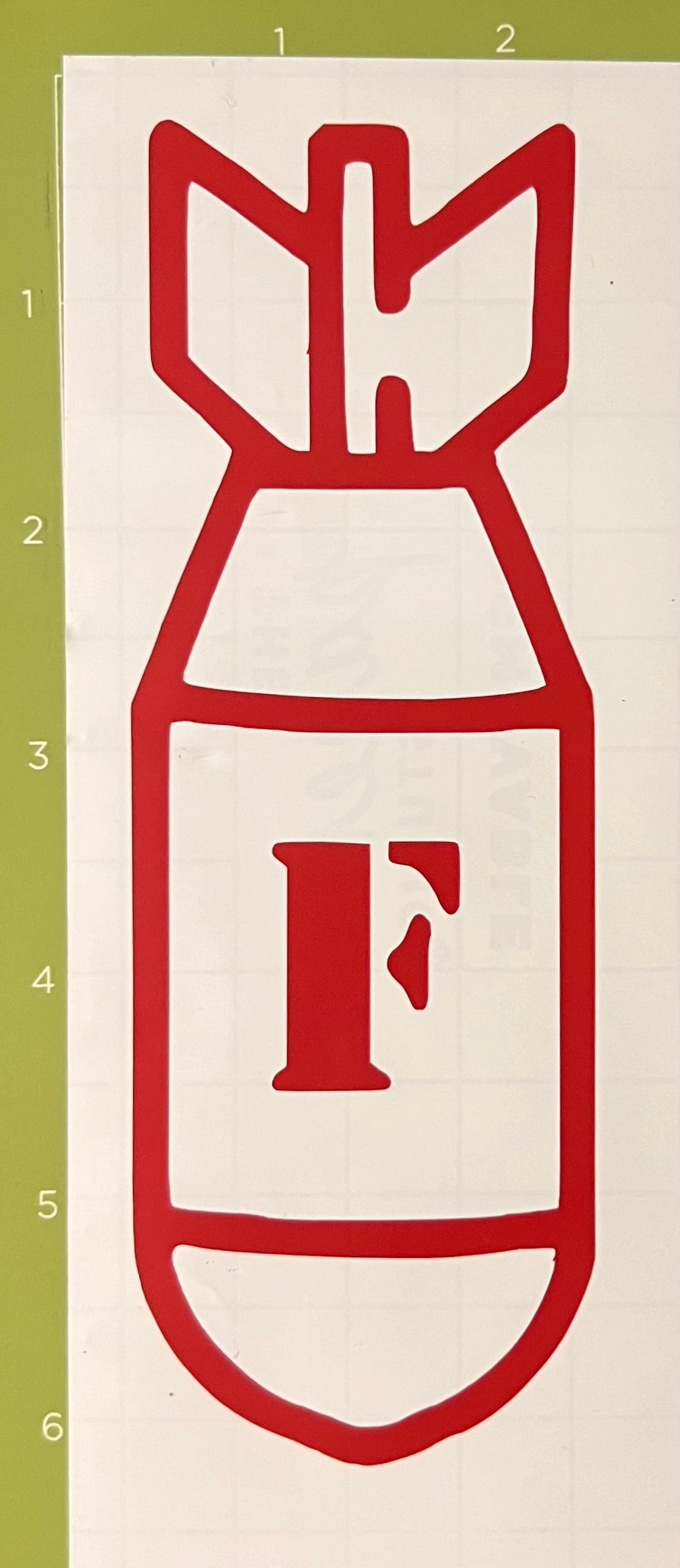 F Bomb Decal