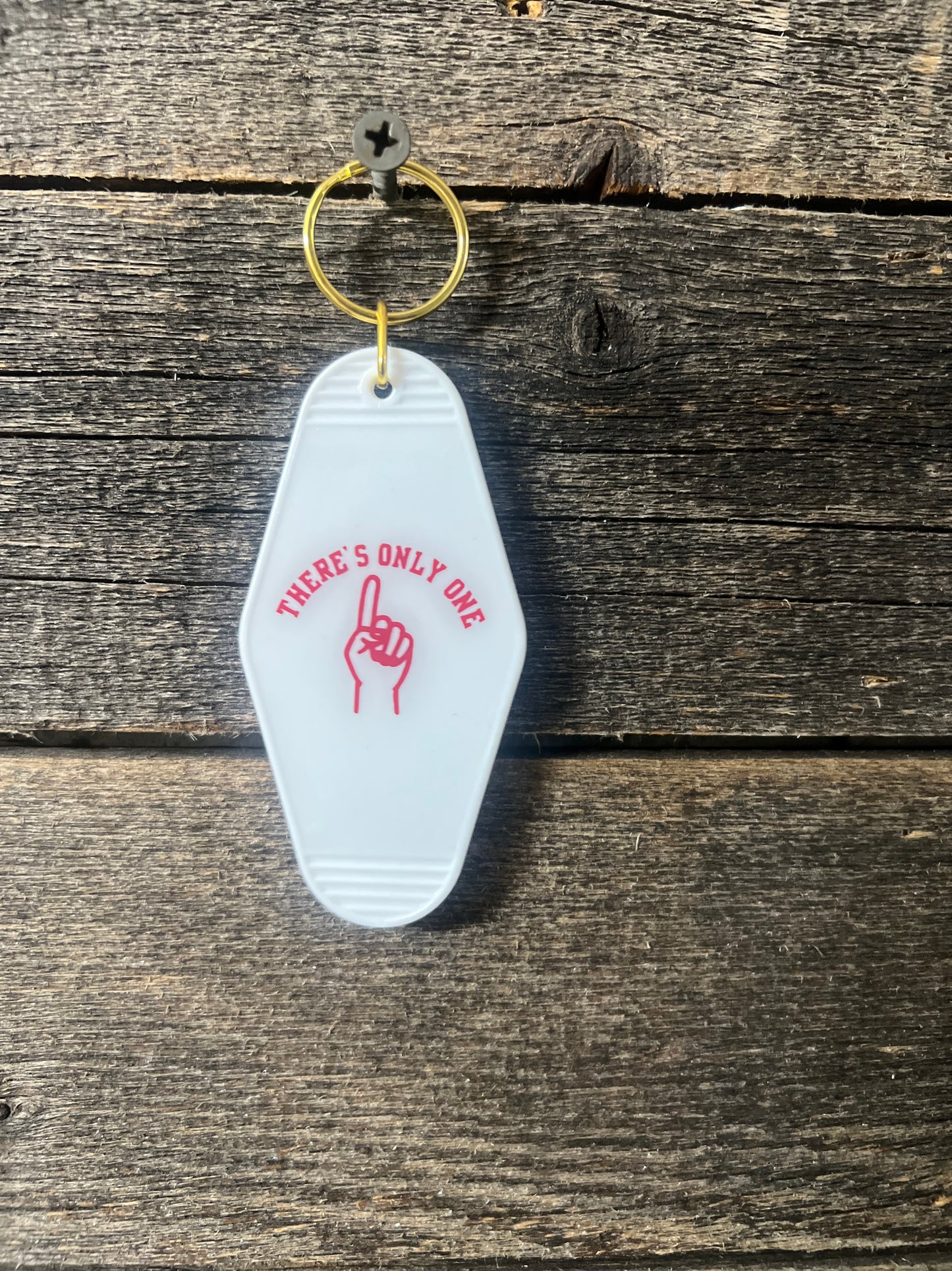 Vintage Motel Keychain, Personalized design, resin
