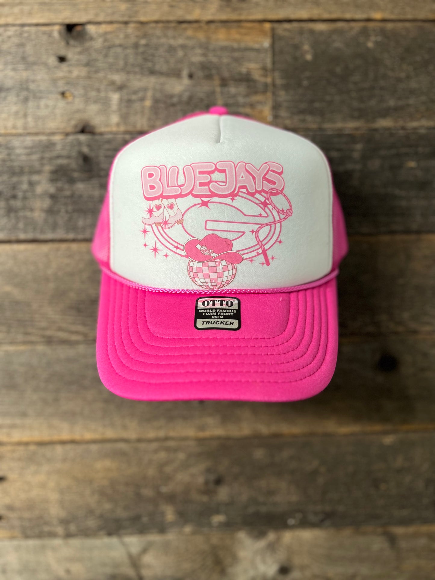 Pink Guthrie Bluejay Foam Trucker| Pink Week Snap back