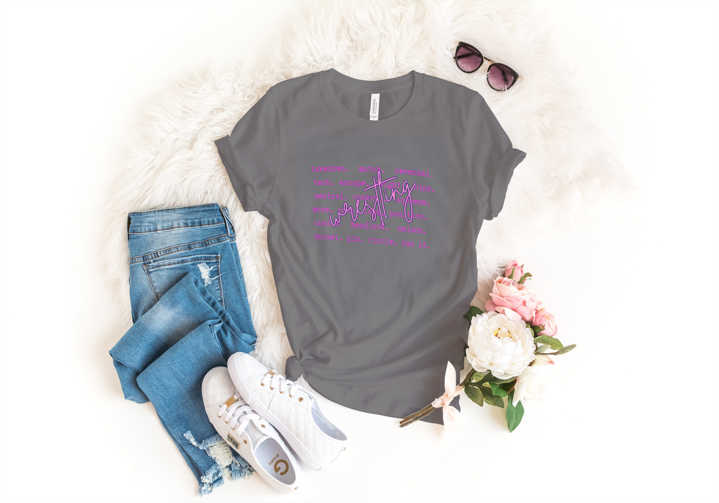 Wrestling Words Tshirt, Sweatshirt, or Hoodie