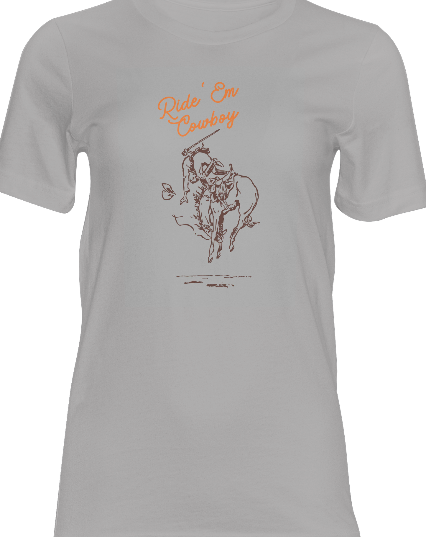 Ride'em Cowboy Tshirt with bucking Bronc
