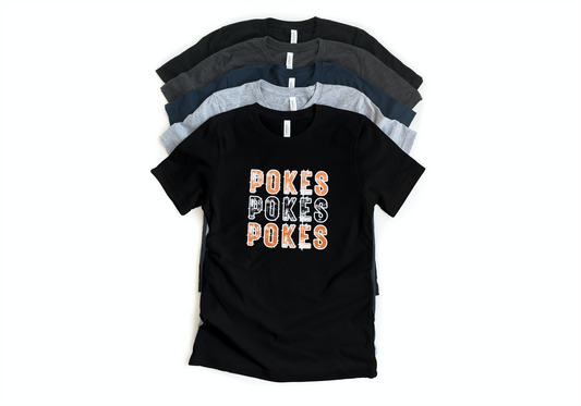 OK STATE POKES STACKED TSHIRT