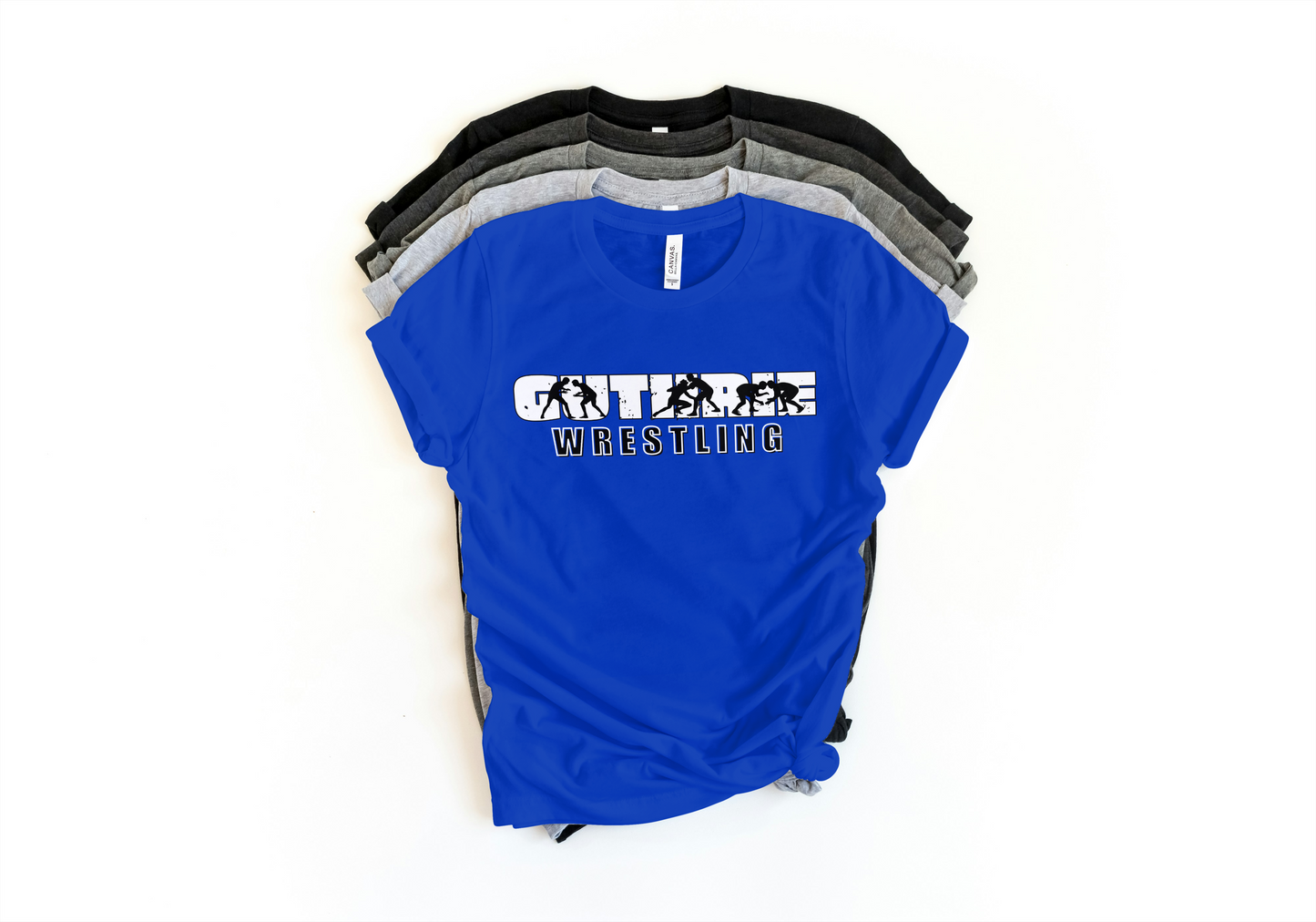 Guthrie Wrestling Tshirt , Wrestler Silhouette