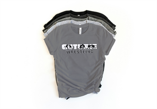 Guthrie Wrestling Tshirt , Wrestler Silhouette