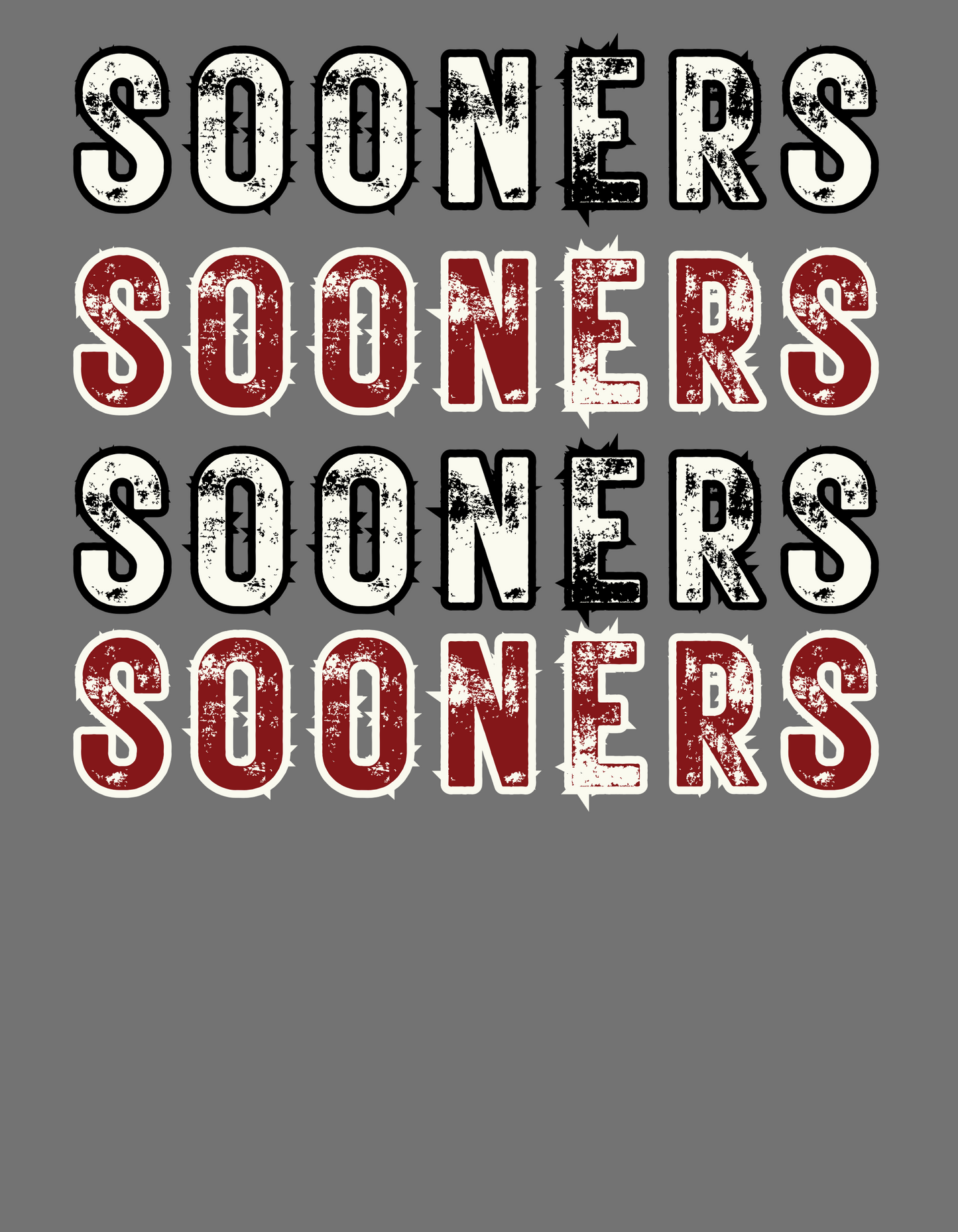 OU Sooners Stacked Crew Sweatshirt , tshirt