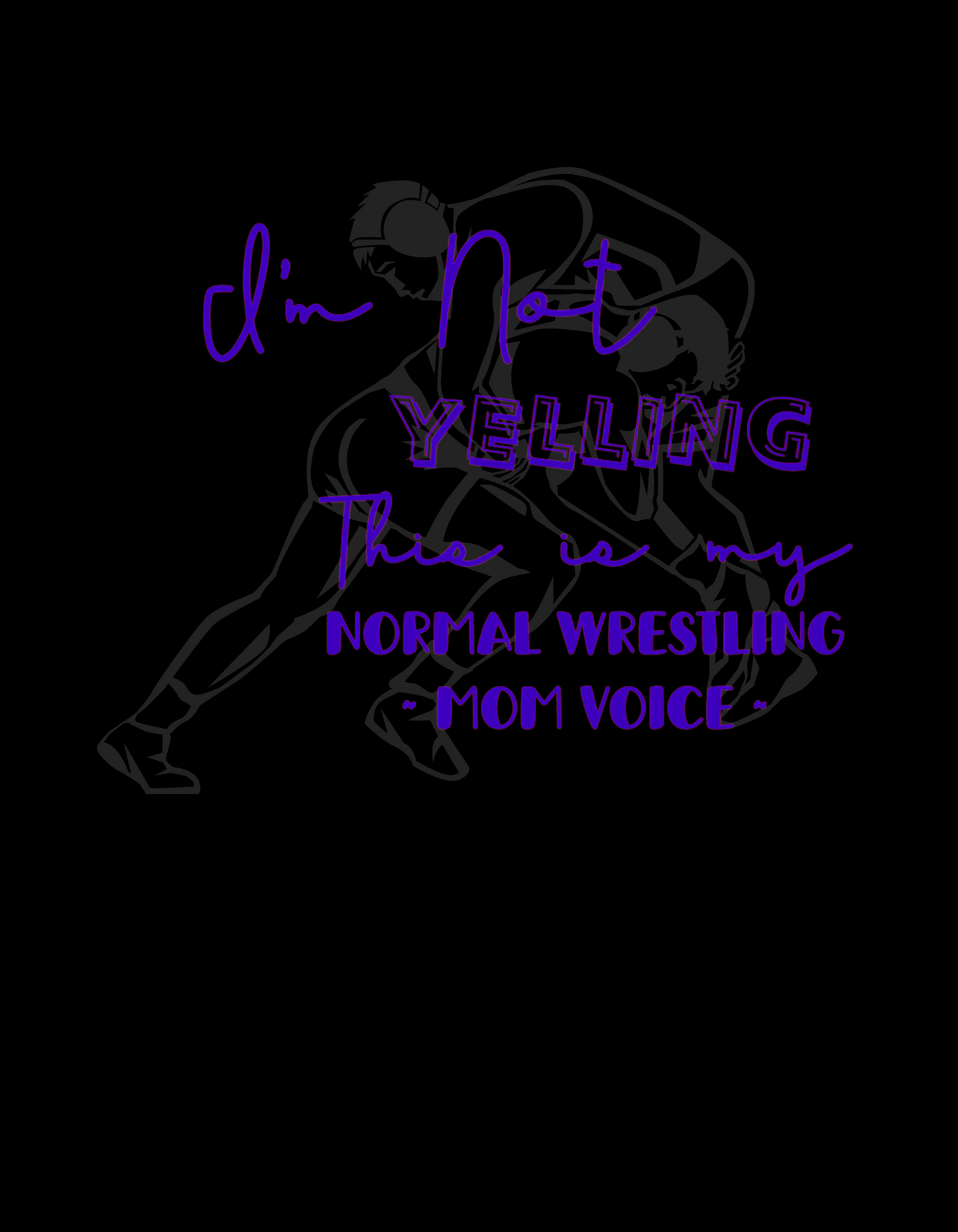 Wrestling Mom Voice Tshirt