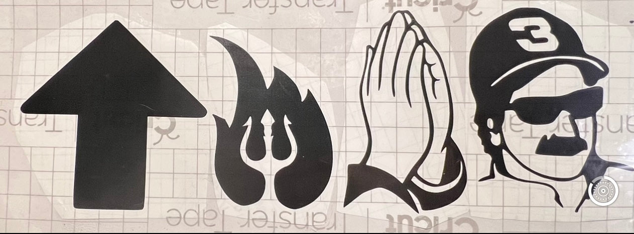 RC Car Decal- Raise Hell Praise Dale