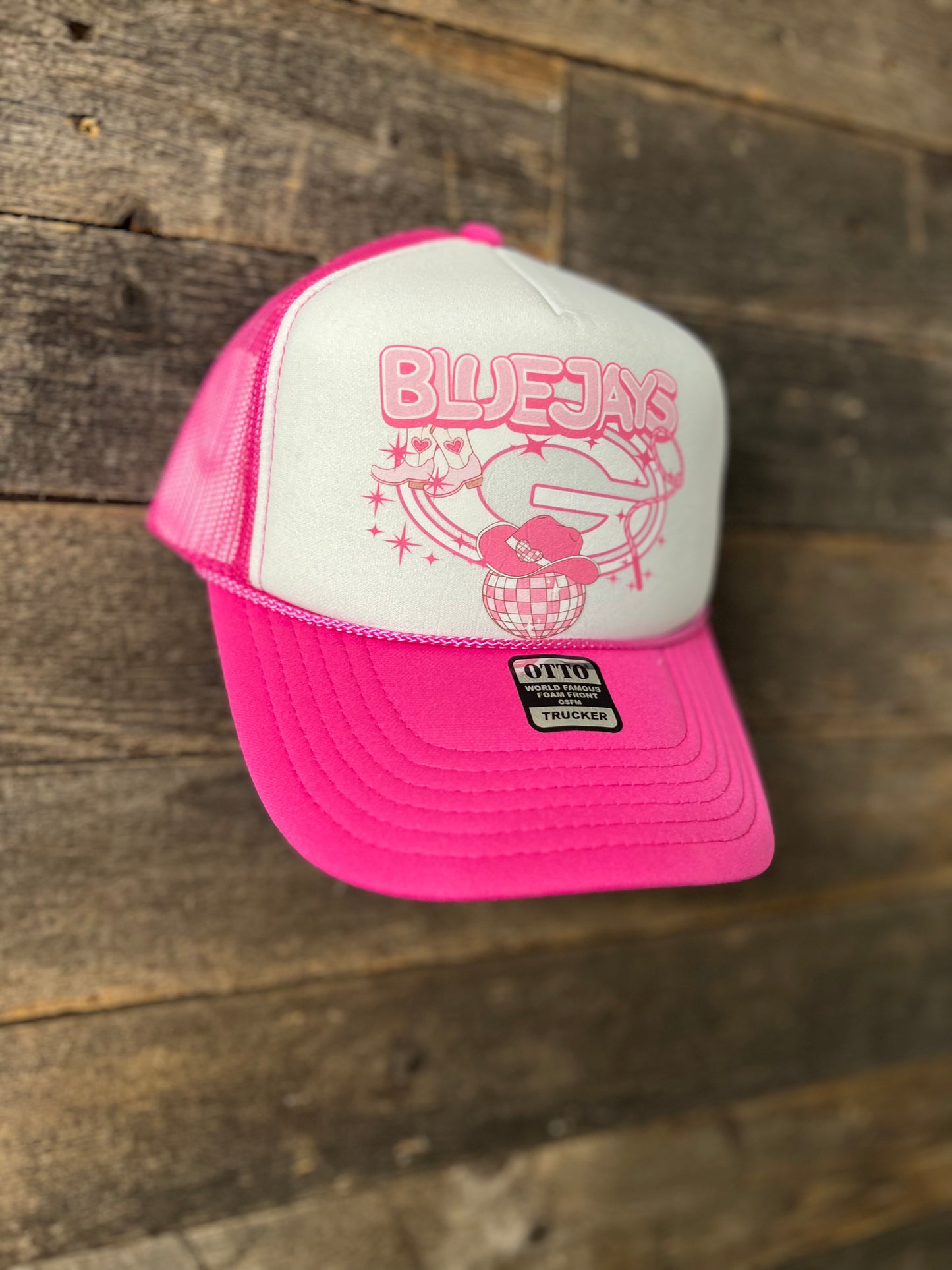 Pink Guthrie Bluejay Foam Trucker| Pink Week Snap back