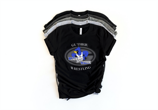 Guthrie Wrestling Blue & White Dual Tshirt